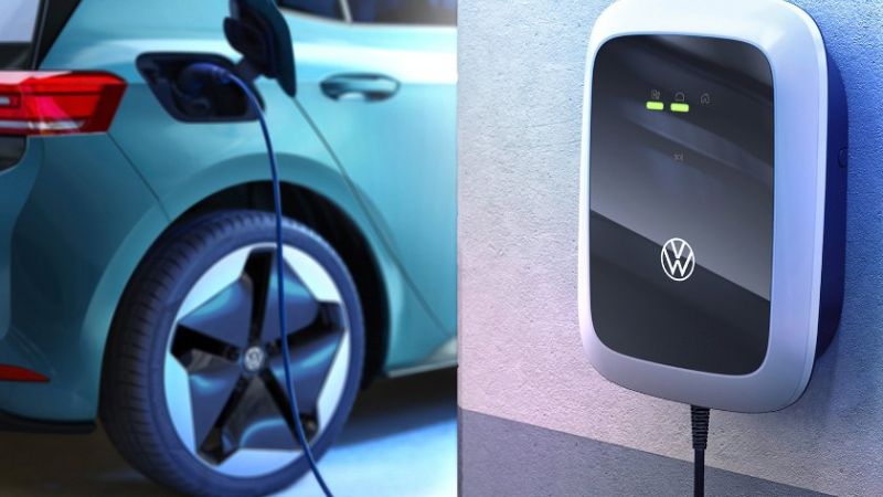 An die Wand genagelt: Die VW-Wallbox ist da