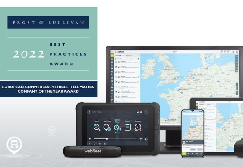  Webfleet zum europäischen Telematikunternehmen 2022 für gewerbliche Flotten gewählt