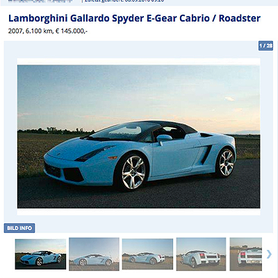  Lamborghini von Rod Stewart  zu verkaufen