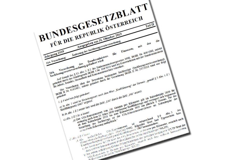  Neue Sachbezugsverordnung fixiert