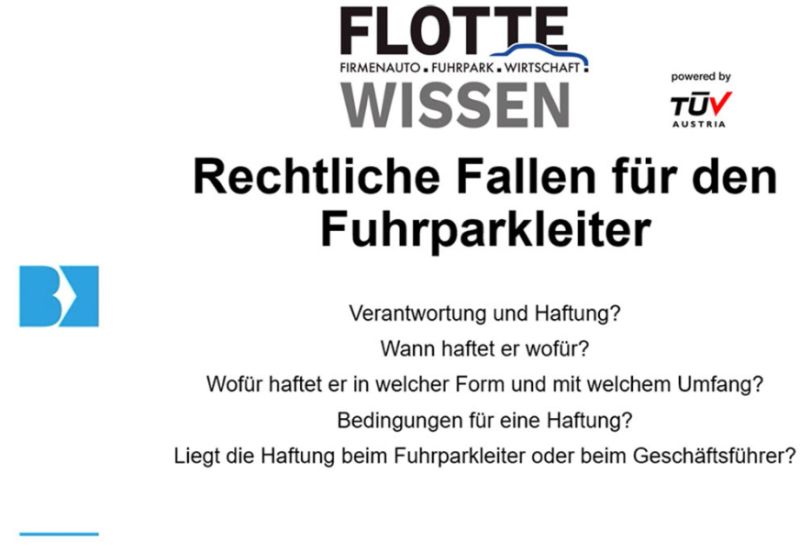  Rückblick Live-Webinar "Die Haftung des Fuhrparkleiters"