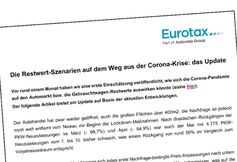  Eurotax: Stärkeres Minus voraus