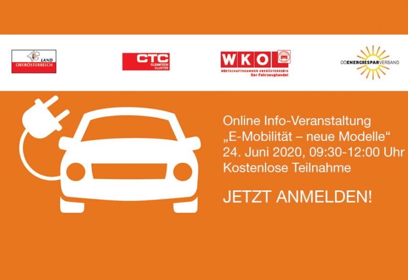  Online Info-Veranstaltung: E-Mobilität, neue Modelle 2020