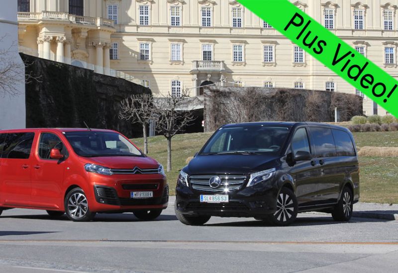  Elektro-Vergleichstest: Citroen e-Spacetourer vs. Mercedes-Benz e-Vito Tourer Pro